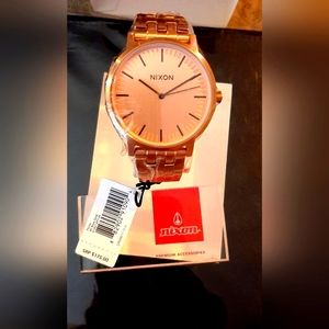 Nixon⭐The Porter⭐NIB⭐A1057897 ⭐All Rose Gold⭐